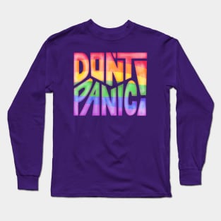 DON'T PANIC! Word Art Long Sleeve T-Shirt